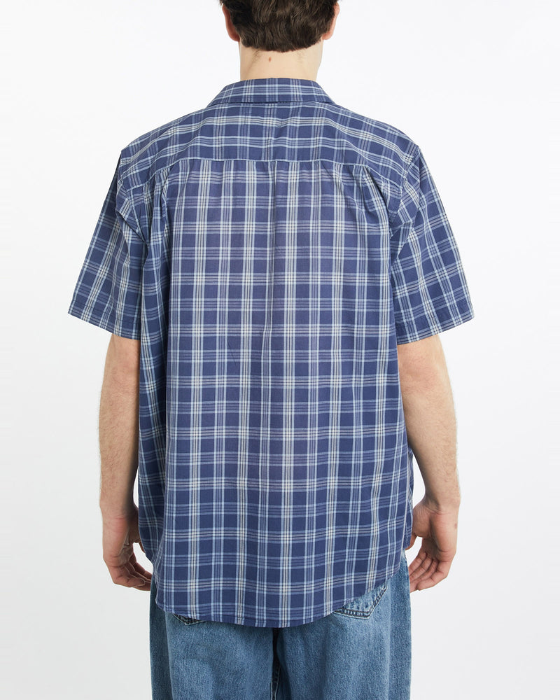 Vintage, 90s, Polo, Ralph, Lauren, Short, Sleeve, Button, Up, Shirt, The Real Deal, size extra large, colour Blue, newtown, sydney, australia, thrift store, opshop, preloved, secondhand, sustainable, retro, antique, 70s, 80s, 90s, 2000s, 00s, fashion, clothing, streetwear, trendy, garment, style, boutique, store, shop, archive, sale, cheap, best, top, Shirts