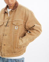 Vintage, 90s, Carhartt, Dayton, Trucker', Blanket, Lined, Jacket, The Real Deal, size extra large, colour Brown, newtown, sydney, australia, thrift store, opshop, preloved, secondhand, sustainable, retro, antique, 70s, 80s, 90s, 2000s, 00s, fashion, clothing, streetwear, trendy, garment, style, boutique, store, shop, archive, sale, cheap, best, top, Jackets