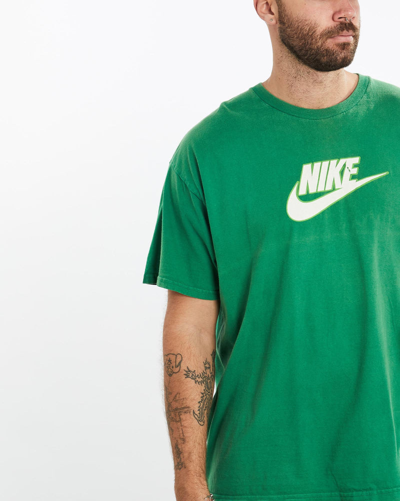 Vintage, Nike, Tee, The Real Deal, size extra large, colour Green, newtown, sydney, australia, thrift store, opshop, preloved, secondhand, sustainable, retro, antique, 70s, 80s, 90s, 2000s, 00s, fashion, clothing, streetwear, trendy, garment, style, boutique, store, shop, archive, sale, cheap, best, top, T-Shirts