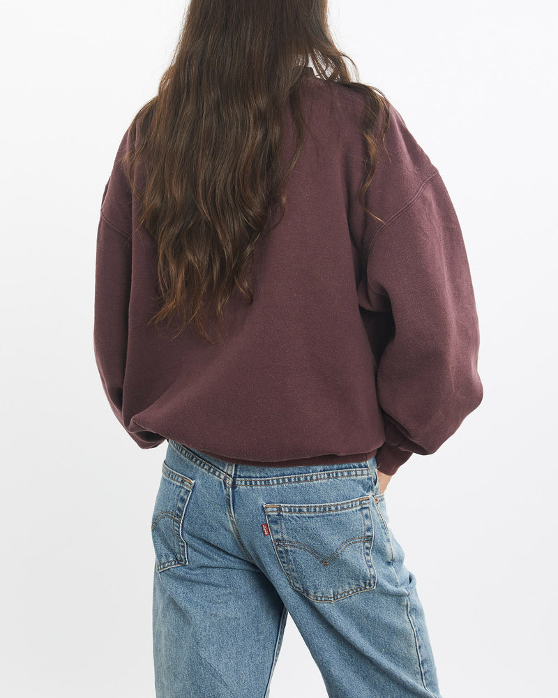 Vintage, 90s, Boss, America, Sweatshirt, The Real Deal, size small, colour Burgundy, newtown, sydney, australia, thrift store, opshop, preloved, secondhand, sustainable, retro, antique, 70s, 80s, 90s, 2000s, 00s, fashion, clothing, streetwear, trendy, garment, style, boutique, store, shop, archive, sale, cheap, best, top, Sweats and hoodies