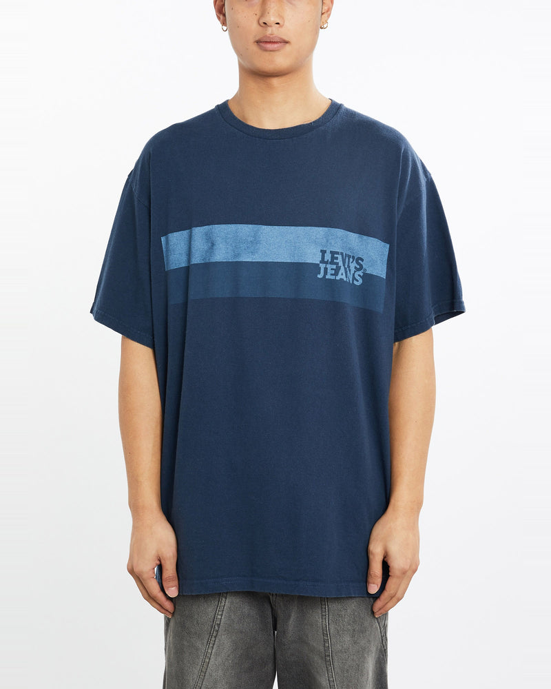 Vintage, Levi's, Jeans, Tee, The Real Deal, size large, colour Navy, newtown, sydney, australia, thrift store, opshop, preloved, secondhand, sustainable, retro, antique, 70s, 80s, 90s, 2000s, 00s, fashion, clothing, streetwear, trendy, garment, style, boutique, store, shop, archive, sale, cheap, best, top, T-Shirts