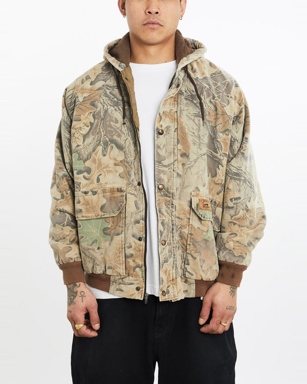 Vintage, Realtree, Camo, Jacket, The Real Deal, size extra large, colour Brown, newtown, sydney, australia, thrift store, opshop, preloved, secondhand, sustainable, retro, antique, 70s, 80s, 90s, 2000s, 00s, fashion, clothing, streetwear, trendy, garment, style, boutique, store, shop, archive, sale, cheap, best, top, Jackets