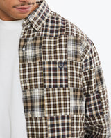 Vintage, Chaps, Ralph, Lauren, Patch, Work, Button, Up, Shirt, The Real Deal, size extra large, colour Brown, newtown, sydney, australia, thrift store, opshop, preloved, secondhand, sustainable, retro, antique, 70s, 80s, 90s, 2000s, 00s, fashion, clothing, streetwear, trendy, garment, style, boutique, store, shop, archive, sale, cheap, best, top, Shirts