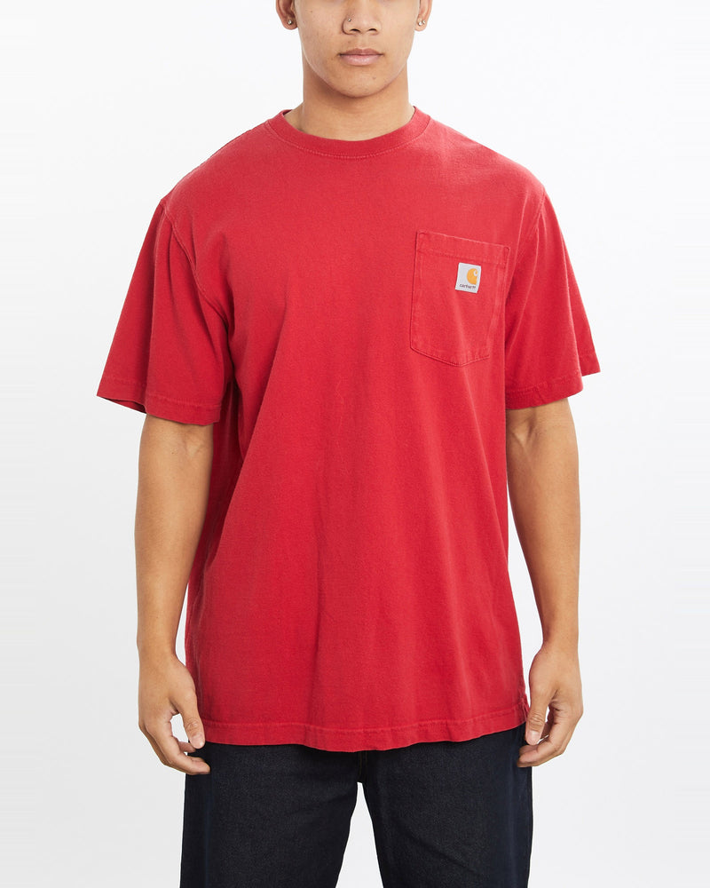 Vintage, Carhartt, Pocket, Tee, The Real Deal, size large, colour Red, newtown, sydney, australia, thrift store, opshop, preloved, secondhand, sustainable, retro, antique, 70s, 80s, 90s, 2000s, 00s, fashion, clothing, streetwear, trendy, garment, style, boutique, store, shop, archive, sale, cheap, best, top, T-Shirts