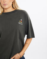 Vintage, 90s, Disney, Mickey, Mouse, Tee, The Real Deal, size medium, colour Black, newtown, sydney, australia, thrift store, opshop, preloved, secondhand, sustainable, retro, antique, 70s, 80s, 90s, 2000s, 00s, fashion, clothing, streetwear, trendy, garment, style, boutique, store, shop, archive, sale, cheap, best, top, T-Shirts