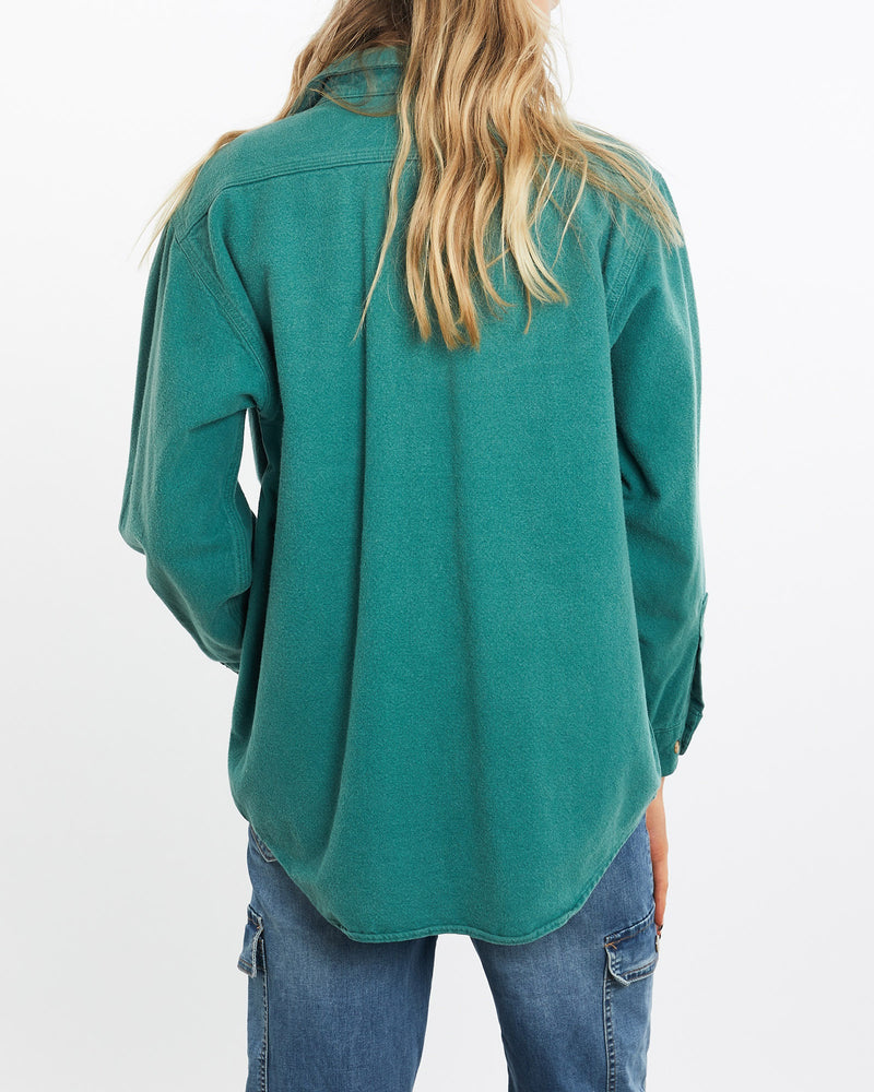 Vintage, 90s, Carhartt, Heavyweight, Button, Up, Shirt, The Real Deal, size medium, colour Green, newtown, sydney, australia, thrift store, opshop, preloved, secondhand, sustainable, retro, antique, 70s, 80s, 90s, 2000s, 00s, fashion, clothing, streetwear, trendy, garment, style, boutique, store, shop, archive, sale, cheap, best, top, Shirts