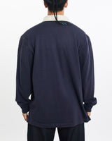 Vintage, Tommy, Hilfiger, Rugby, Shirt, The Real Deal, size large, colour Navy, newtown, sydney, australia, thrift store, opshop, preloved, secondhand, sustainable, retro, antique, 70s, 80s, 90s, 2000s, 00s, fashion, clothing, streetwear, trendy, garment, style, boutique, store, shop, archive, sale, cheap, best, top, Shirts