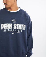 Vintage, NCAA, Penn, State, Nittany, Lions, Sweatshirt, The Real Deal, size large, colour Navy, newtown, sydney, australia, thrift store, opshop, preloved, secondhand, sustainable, retro, antique, 70s, 80s, 90s, 2000s, 00s, fashion, clothing, streetwear, trendy, garment, style, boutique, store, shop, archive, sale, cheap, best, top, Sweats and hoodies