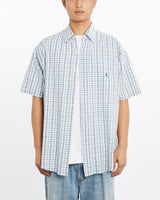 Vintage, 90s, Polo, Ralph, Lauren, Short, Sleeve, Button, Up, Shirt, The Real Deal, size large, colour Blue, newtown, sydney, australia, thrift store, opshop, preloved, secondhand, sustainable, retro, antique, 70s, 80s, 90s, 2000s, 00s, fashion, clothing, streetwear, trendy, garment, style, boutique, store, shop, archive, sale, cheap, best, top, Shirts