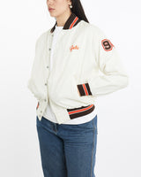 Vintage, 90s, Cherokee, Football, Bomber, Jacket, The Real Deal, size medium, colour White, newtown, sydney, australia, thrift store, opshop, preloved, secondhand, sustainable, retro, antique, 70s, 80s, 90s, 2000s, 00s, fashion, clothing, streetwear, trendy, garment, style, boutique, store, shop, archive, sale, cheap, best, top, Jackets