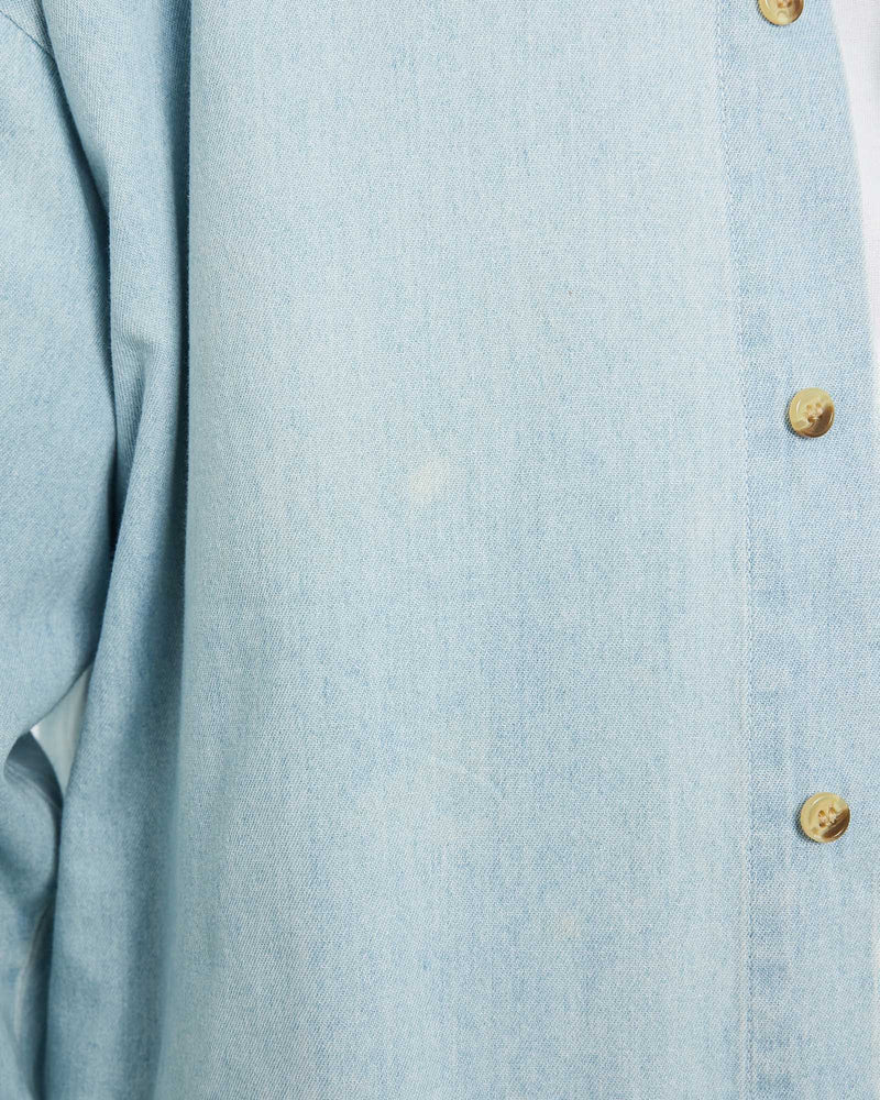 Vintage 1998 Looney Tunes Cartoon Cartoon Denim Button Up Shirt <br>L , The Real Deal , newtown, sydney, australia, thrift store, opshop, preloved, secondhand, sustainable, retro, antique, 70s, 80s, 90s, 2000s, 00s, fashion, clothing, streetwear, trendy, garment, style, boutique, store, shop, archive, sale, cheap, best, top