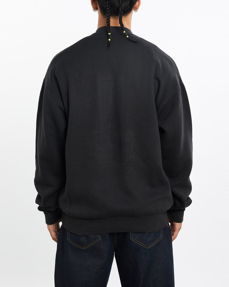 Vintage, 1994, Snowmobile, Sweatshirt, The Real Deal, size large, colour Black, newtown, sydney, australia, thrift store, opshop, preloved, secondhand, sustainable, retro, antique, 70s, 80s, 90s, 2000s, 00s, fashion, clothing, streetwear, trendy, garment, style, boutique, store, shop, archive, sale, cheap, best, top, Sweats and hoodies