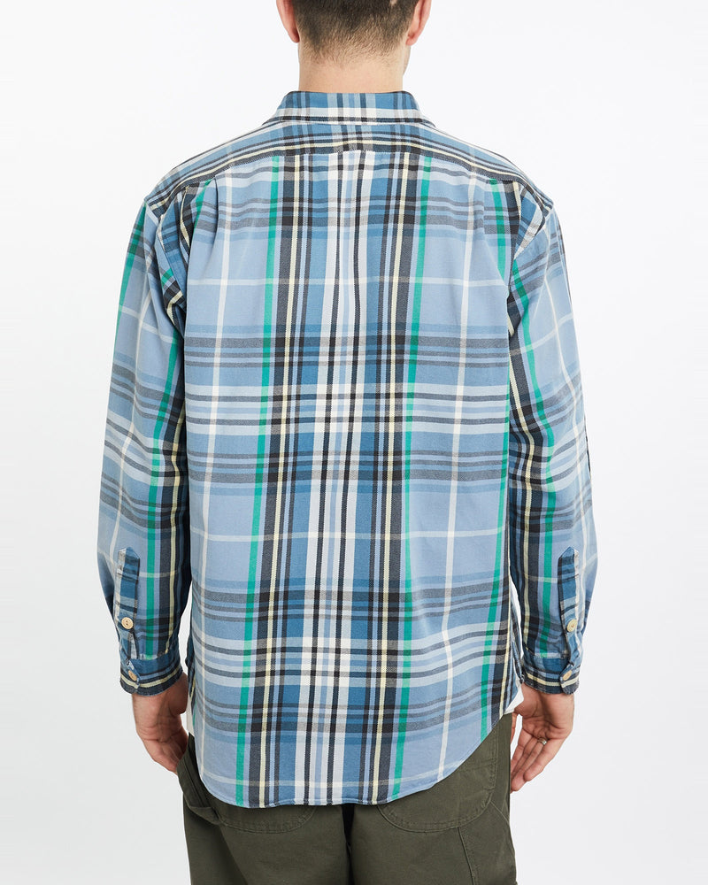 Vintage, 90s, Polo, Ralph, Lauren, Flannelette, Button, Up, Shirt, The Real Deal, size extra large, colour Blue, newtown, sydney, australia, thrift store, opshop, preloved, secondhand, sustainable, retro, antique, 70s, 80s, 90s, 2000s, 00s, fashion, clothing, streetwear, trendy, garment, style, boutique, store, shop, archive, sale, cheap, best, top, Shirts