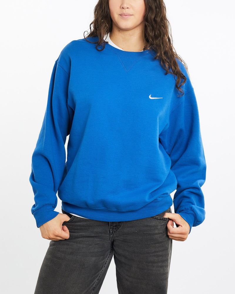 Vintage, Nike, Sweatshirt, The Real Deal, size large, colour Blue, newtown, sydney, australia, thrift store, opshop, preloved, secondhand, sustainable, retro, antique, 70s, 80s, 90s, 2000s, 00s, fashion, clothing, streetwear, trendy, garment, style, boutique, store, shop, archive, sale, cheap, best, top, Sweats and hoodies