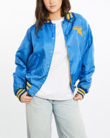 Vintage, 90s, Erie, Runners, Club, Satin, Bomber, Jacket, The Real Deal, size medium, colour Blue, newtown, sydney, australia, thrift store, opshop, preloved, secondhand, sustainable, retro, antique, 70s, 80s, 90s, 2000s, 00s, fashion, clothing, streetwear, trendy, garment, style, boutique, store, shop, archive, sale, cheap, best, top, Jackets