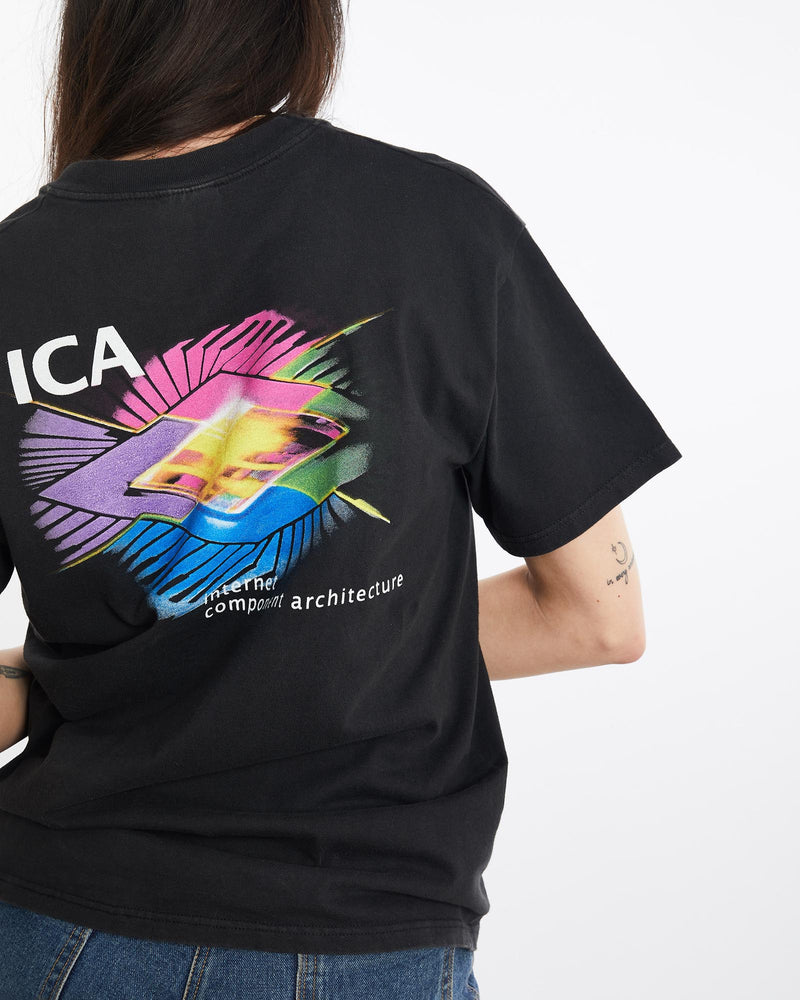 Vintage, 90s, GE, Internet, Component, Architecture', Tech, Tee, The Real Deal, size large, colour Black, newtown, sydney, australia, thrift store, opshop, preloved, secondhand, sustainable, retro, antique, 70s, 80s, 90s, 2000s, 00s, fashion, clothing, streetwear, trendy, garment, style, boutique, store, shop, archive, sale, cheap, best, top, T-Shirts