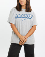 Vintage, Nike, Swoosh, Tee, The Real Deal, size extra small, colour Burgundy, newtown, sydney, australia, thrift store, opshop, preloved, secondhand, sustainable, retro, antique, 70s, 80s, 90s, 2000s, 00s, fashion, clothing, streetwear, trendy, garment, style, boutique, store, shop, archive, sale, cheap, best, top, T-Shirts