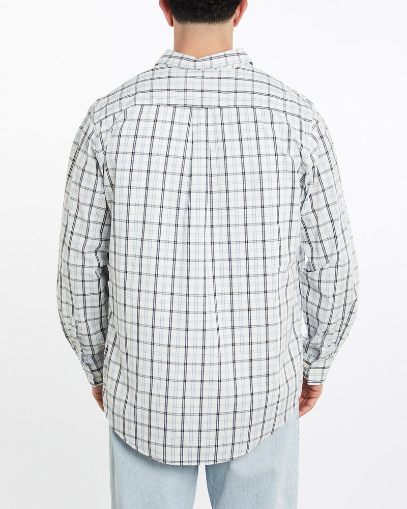 Vintage, 90s, Polo, Ralph, Lauren, Button, Up, Shirt, The Real Deal, size double extra large, colour Blue, newtown, sydney, australia, thrift store, opshop, preloved, secondhand, sustainable, retro, antique, 70s, 80s, 90s, 2000s, 00s, fashion, clothing, streetwear, trendy, garment, style, boutique, store, shop, archive, sale, cheap, best, top, Shirts