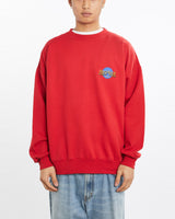 Vintage, Hard, Rock, Cafe, Staff', Sweatshirt, The Real Deal, size large, colour Red, newtown, sydney, australia, thrift store, opshop, preloved, secondhand, sustainable, retro, antique, 70s, 80s, 90s, 2000s, 00s, fashion, clothing, streetwear, trendy, garment, style, boutique, store, shop, archive, sale, cheap, best, top, Sweats and hoodies