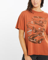 Vintage, Camaro, Muscle, Car, Tee, The Real Deal, size medium, colour Orange, newtown, sydney, australia, thrift store, opshop, preloved, secondhand, sustainable, retro, antique, 70s, 80s, 90s, 2000s, 00s, fashion, clothing, streetwear, trendy, garment, style, boutique, store, shop, archive, sale, cheap, best, top, T-Shirts