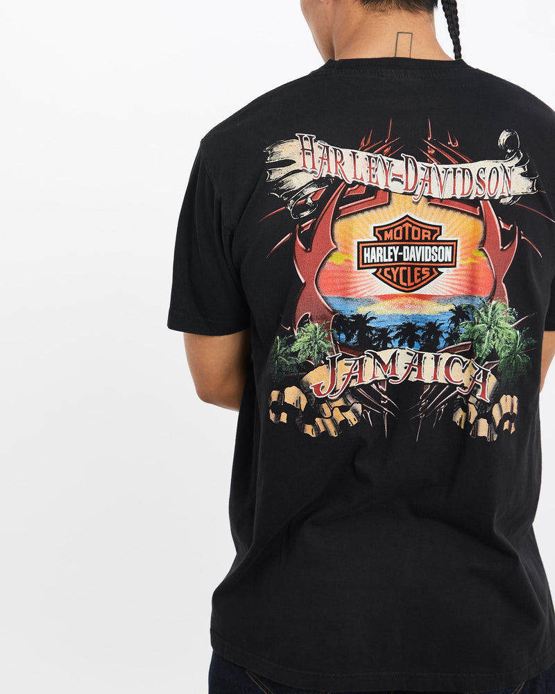 Vintage, Harley, Davidson, Tee, The Real Deal, size large, colour Black, newtown, sydney, australia, thrift store, opshop, preloved, secondhand, sustainable, retro, antique, 70s, 80s, 90s, 2000s, 00s, fashion, clothing, streetwear, trendy, garment, style, boutique, store, shop, archive, sale, cheap, best, top, T-Shirts