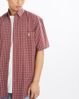 Vintage, 90s, Polo, Ralph, Lauren, Short, Sleeve, Button, Up, Shirt, The Real Deal, size large, colour Red, newtown, sydney, australia, thrift store, opshop, preloved, secondhand, sustainable, retro, antique, 70s, 80s, 90s, 2000s, 00s, fashion, clothing, streetwear, trendy, garment, style, boutique, store, shop, archive, sale, cheap, best, top, Shirts