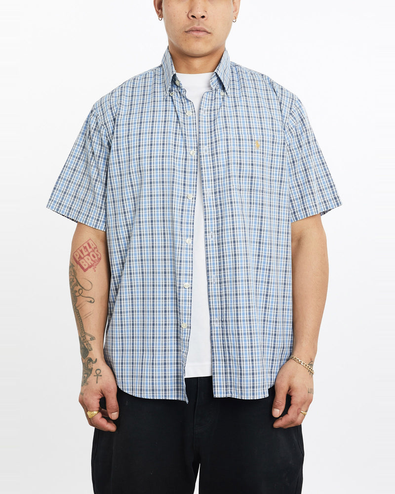 Vintage, 90s, Polo, Ralph, Lauren, Short, Sleeve, Button, Up, Shirt, The Real Deal, size extra large, colour Multicolour, newtown, sydney, australia, thrift store, opshop, preloved, secondhand, sustainable, retro, antique, 70s, 80s, 90s, 2000s, 00s, fashion, clothing, streetwear, trendy, garment, style, boutique, store, shop, archive, sale, cheap, best, top, Shirts