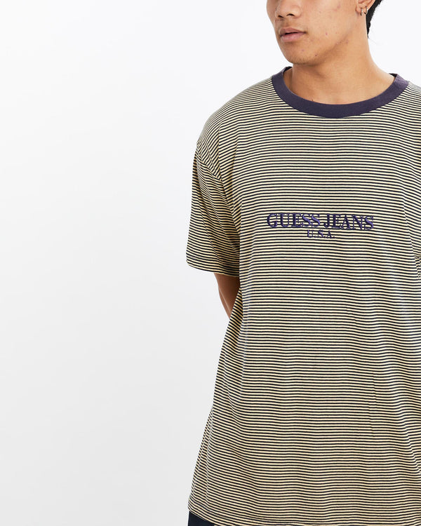 Vintage, 90s, Guess, USA, Tee, The Real Deal, size large, colour Multicolour, newtown, sydney, australia, thrift store, opshop, preloved, secondhand, sustainable, retro, antique, 70s, 80s, 90s, 2000s, 00s, fashion, clothing, streetwear, trendy, garment, style, boutique, store, shop, archive, sale, cheap, best, top, T-Shirts