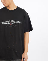 Vintage, Harley, Davidson, Tee, The Real Deal, size large, colour Black, newtown, sydney, australia, thrift store, opshop, preloved, secondhand, sustainable, retro, antique, 70s, 80s, 90s, 2000s, 00s, fashion, clothing, streetwear, trendy, garment, style, boutique, store, shop, archive, sale, cheap, best, top, T-Shirts