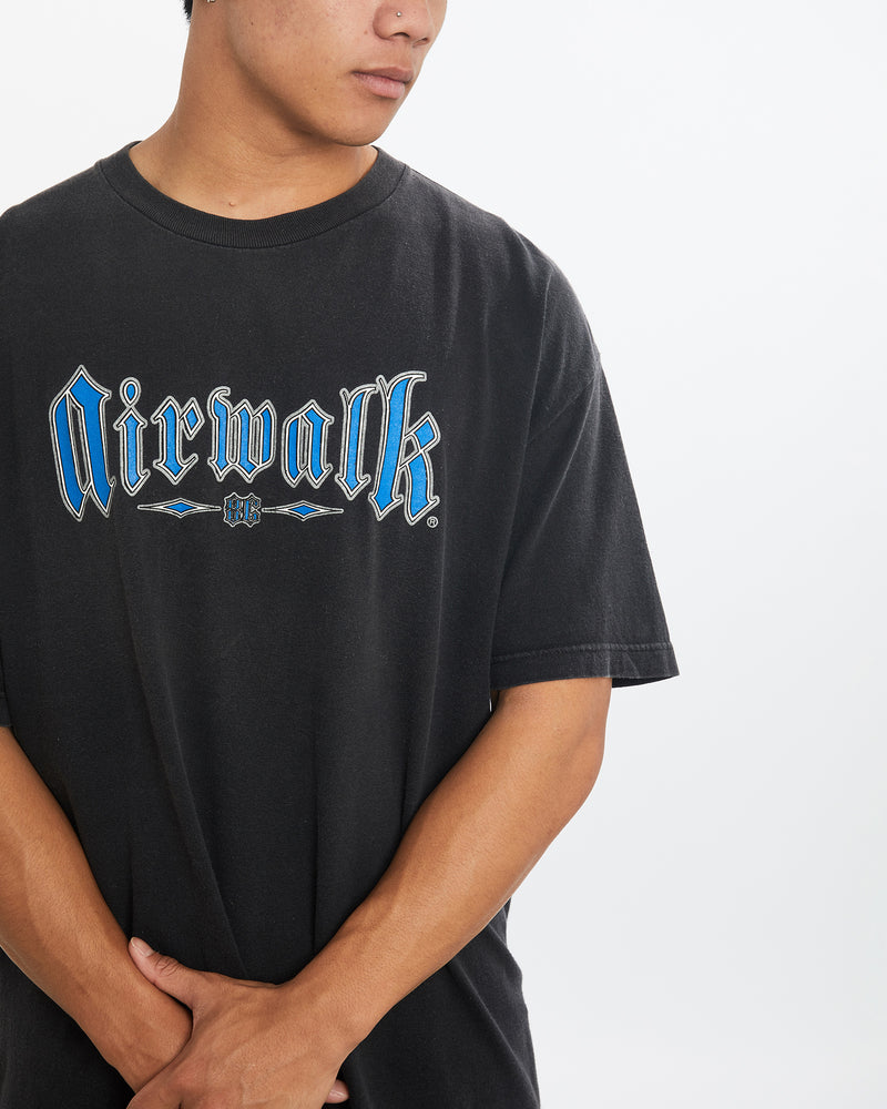 Vintage 90s Airwalk Skate Tee <br>L , The Real Deal , newtown, sydney, australia, thrift store, opshop, preloved, secondhand, sustainable, retro, antique, 70s, 80s, 90s, 2000s, 00s, fashion, clothing, streetwear, trendy, garment, style, boutique, store, shop, archive, sale, cheap, best, top