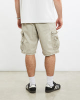 Vintage, Lee, Cargo, Shorts, The Real Deal, size 33", colour Beige, newtown, sydney, australia, thrift store, opshop, preloved, secondhand, sustainable, retro, antique, 70s, 80s, 90s, 2000s, 00s, fashion, clothing, streetwear, trendy, garment, style, boutique, store, shop, archive, sale, cheap, best, top, Shorts