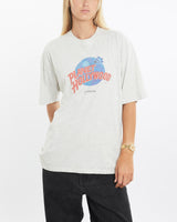 Vintage, 90s, Planet, Hollywood, Tee, The Real Deal, size medium, colour Grey, newtown, sydney, australia, thrift store, opshop, preloved, secondhand, sustainable, retro, antique, 70s, 80s, 90s, 2000s, 00s, fashion, clothing, streetwear, trendy, garment, style, boutique, store, shop, archive, sale, cheap, best, top, T-Shirts