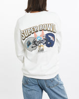 Vintage, NFL, Panthers, vs, Broncos, Super, Bowl, Sweatshirt, The Real Deal, size small, colour White, newtown, sydney, australia, thrift store, opshop, preloved, secondhand, sustainable, retro, antique, 70s, 80s, 90s, 2000s, 00s, fashion, clothing, streetwear, trendy, garment, style, boutique, store, shop, archive, sale, cheap, best, top, Sweats and hoodies