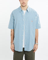 Vintage, 90s, Polo, Ralph, Lauren, Short, Sleeve, Button, Up, Shirt, The Real Deal, size extra large, colour Blue, newtown, sydney, australia, thrift store, opshop, preloved, secondhand, sustainable, retro, antique, 70s, 80s, 90s, 2000s, 00s, fashion, clothing, streetwear, trendy, garment, style, boutique, store, shop, archive, sale, cheap, best, top, Shirts