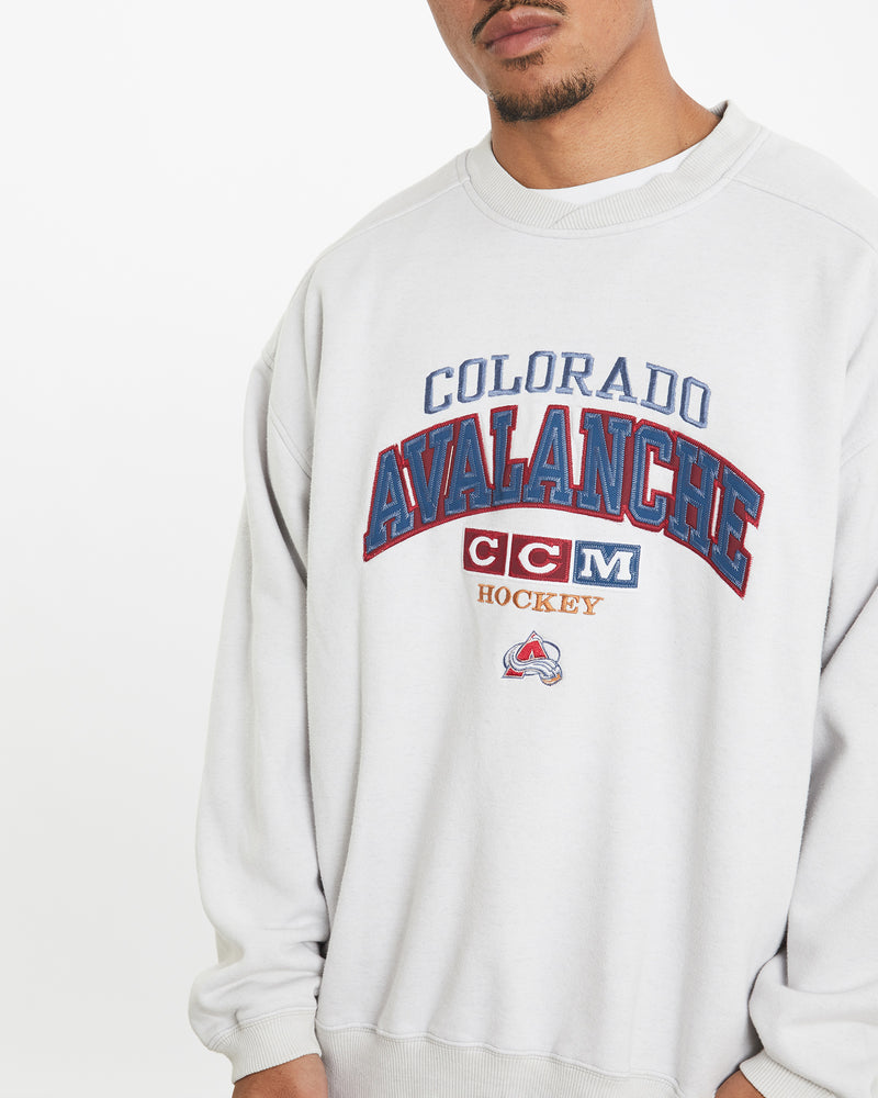 Vintage NHL Colorado Avalanche Sweatshirt <br>XL , The Real Deal , newtown, sydney, australia, thrift store, opshop, preloved, secondhand, sustainable, retro, antique, 70s, 80s, 90s, 2000s, 00s, fashion, clothing, streetwear, trendy, garment, style, boutique, store, shop, archive, sale, cheap, best, top