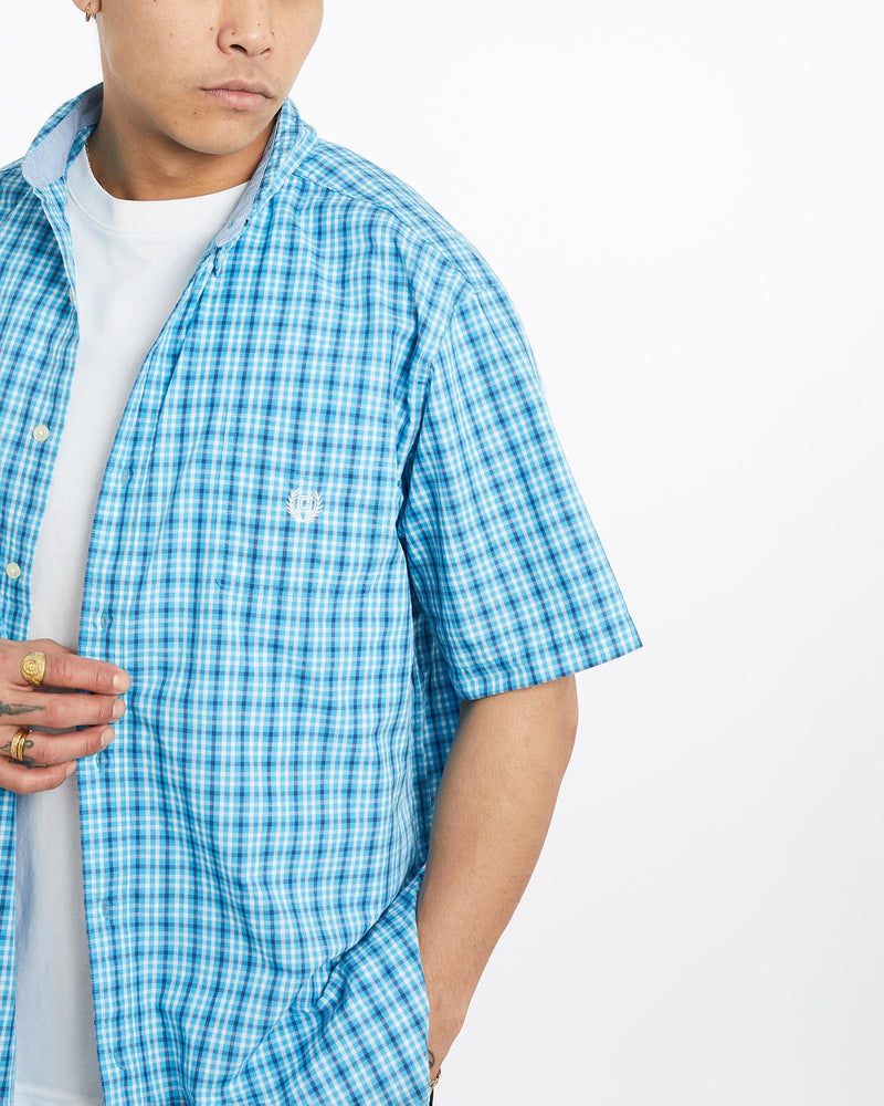 Vintage, Chaps, Ralph, Lauren, Short, Sleeve, Button, Up, Shirt, The Real Deal, size extra large, colour Multicolour, newtown, sydney, australia, thrift store, opshop, preloved, secondhand, sustainable, retro, antique, 70s, 80s, 90s, 2000s, 00s, fashion, clothing, streetwear, trendy, garment, style, boutique, store, shop, archive, sale, cheap, best, top, Shirts