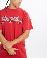 Vintage, MLB, Atlanta, Braves, Tee, The Real Deal, size large, colour Red, newtown, sydney, australia, thrift store, opshop, preloved, secondhand, sustainable, retro, antique, 70s, 80s, 90s, 2000s, 00s, fashion, clothing, streetwear, trendy, garment, style, boutique, store, shop, archive, sale, cheap, best, top, T-Shirts