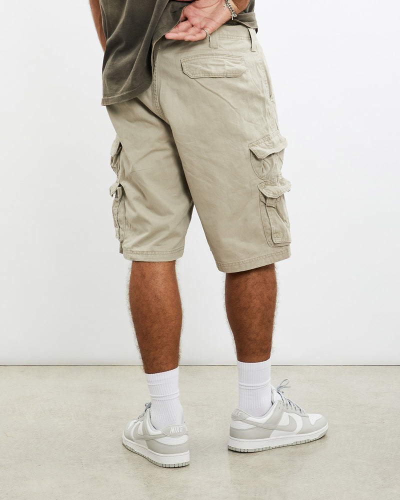 Vintage, Lee, Cargo, Shorts, The Real Deal, size 36", colour Beige, newtown, sydney, australia, thrift store, opshop, preloved, secondhand, sustainable, retro, antique, 70s, 80s, 90s, 2000s, 00s, fashion, clothing, streetwear, trendy, garment, style, boutique, store, shop, archive, sale, cheap, best, top, Shorts