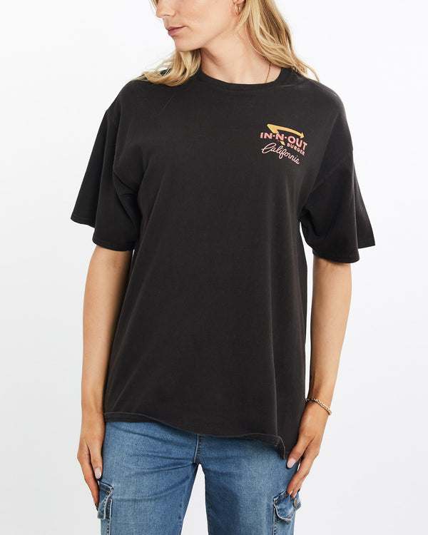 Vintage, In-N-Out, Burger, Tee, The Real Deal, size medium, colour Black, newtown, sydney, australia, thrift store, opshop, preloved, secondhand, sustainable, retro, antique, 70s, 80s, 90s, 2000s, 00s, fashion, clothing, streetwear, trendy, garment, style, boutique, store, shop, archive, sale, cheap, best, top, T-Shirts