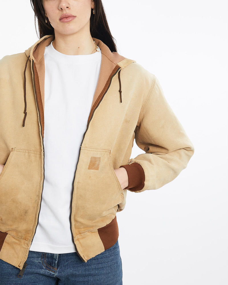 Vintage, 90s, Carhartt, Active', Jacket, The Real Deal, size medium, colour Brown, newtown, sydney, australia, thrift store, opshop, preloved, secondhand, sustainable, retro, antique, 70s, 80s, 90s, 2000s, 00s, fashion, clothing, streetwear, trendy, garment, style, boutique, store, shop, archive, sale, cheap, best, top, Jackets