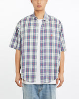 Vintage, 90s, Polo, Ralph, Lauren, Short, Sleeve, Button, Up, Shirt, The Real Deal, size large, colour Multicolour, newtown, sydney, australia, thrift store, opshop, preloved, secondhand, sustainable, retro, antique, 70s, 80s, 90s, 2000s, 00s, fashion, clothing, streetwear, trendy, garment, style, boutique, store, shop, archive, sale, cheap, best, top, Shirts