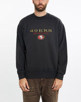 Vintage, 90s, NFL, San, Francisco, 49ers, Sweatshirt, The Real Deal, size extra large, colour Black, newtown, sydney, australia, thrift store, opshop, preloved, secondhand, sustainable, retro, antique, 70s, 80s, 90s, 2000s, 00s, fashion, clothing, streetwear, trendy, garment, style, boutique, store, shop, archive, sale, cheap, best, top, Sweats and hoodies