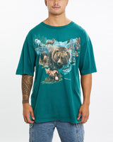 Vintage, 90s, Vancouver, Wildlife, Tee, The Real Deal, size double extra large, colour Green, newtown, sydney, australia, thrift store, opshop, preloved, secondhand, sustainable, retro, antique, 70s, 80s, 90s, 2000s, 00s, fashion, clothing, streetwear, trendy, garment, style, boutique, store, shop, archive, sale, cheap, best, top, T-Shirts