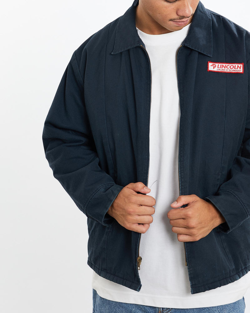 Vintage, Mechanic, Jacket, The Real Deal, size extra large, colour Blue, newtown, sydney, australia, thrift store, opshop, preloved, secondhand, sustainable, retro, antique, 70s, 80s, 90s, 2000s, 00s, fashion, clothing, streetwear, trendy, garment, style, boutique, store, shop, archive, sale, cheap, best, top, Jackets