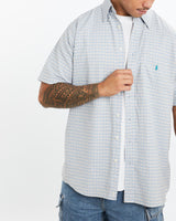 Vintage, 90s, Polo, Ralph, Lauren, Short, Sleeve, Button, Up, Shirt, The Real Deal, size extra large, colour Blue, newtown, sydney, australia, thrift store, opshop, preloved, secondhand, sustainable, retro, antique, 70s, 80s, 90s, 2000s, 00s, fashion, clothing, streetwear, trendy, garment, style, boutique, store, shop, archive, sale, cheap, best, top, Shirts