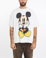 Vintage, 90s, Disney, Mickey, Mouse, Tee, The Real Deal, size extra large, colour White, newtown, sydney, australia, thrift store, opshop, preloved, secondhand, sustainable, retro, antique, 70s, 80s, 90s, 2000s, 00s, fashion, clothing, streetwear, trendy, garment, style, boutique, store, shop, archive, sale, cheap, best, top, T-Shirts