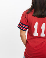 Vintage, 80s, MBL, Jersey, The Real Deal, size double extra small, colour Red, newtown, sydney, australia, thrift store, opshop, preloved, secondhand, sustainable, retro, antique, 70s, 80s, 90s, 2000s, 00s, fashion, clothing, streetwear, trendy, garment, style, boutique, store, shop, archive, sale, cheap, best, top, T-Shirts