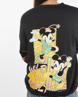 Vintage, 90s, Disney, Mickey, &, Minnie, Mouse, Sweatshirt, The Real Deal, size small, colour Black, newtown, sydney, australia, thrift store, opshop, preloved, secondhand, sustainable, retro, antique, 70s, 80s, 90s, 2000s, 00s, fashion, clothing, streetwear, trendy, garment, style, boutique, store, shop, archive, sale, cheap, best, top, Sweats and hoodies