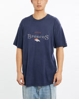 Vintage, 90s, NFL, Denver, Broncos, Tee, The Real Deal, size large, colour Navy, newtown, sydney, australia, thrift store, opshop, preloved, secondhand, sustainable, retro, antique, 70s, 80s, 90s, 2000s, 00s, fashion, clothing, streetwear, trendy, garment, style, boutique, store, shop, archive, sale, cheap, best, top, T-Shirts