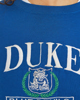 Vintage, 90s, NCAA, Duke, Blue, Devils, Sweatshirt, The Real Deal, size medium, colour Blue, newtown, sydney, australia, thrift store, opshop, preloved, secondhand, sustainable, retro, antique, 70s, 80s, 90s, 2000s, 00s, fashion, clothing, streetwear, trendy, garment, style, boutique, store, shop, archive, sale, cheap, best, top, Sweats and hoodies